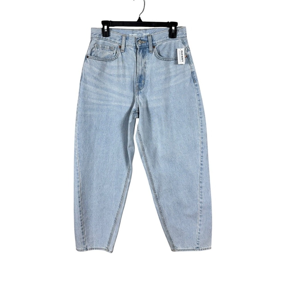 Old Navy Womens Balloon Barrel Jeans Size 8 Y2K Baggy Streetwear Festival New